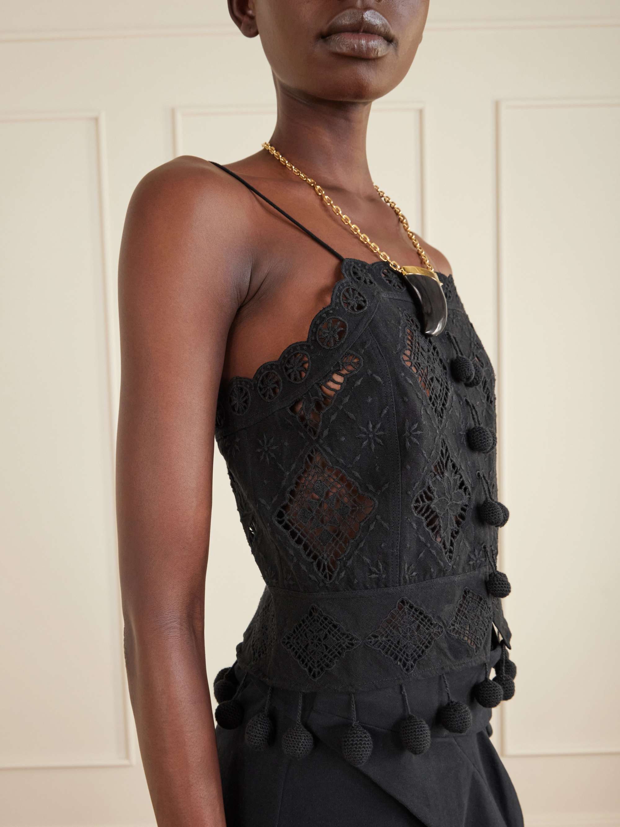 ISABEL MARANT Nelssy crocheted cotton-blend tank | NET-A-PORTER