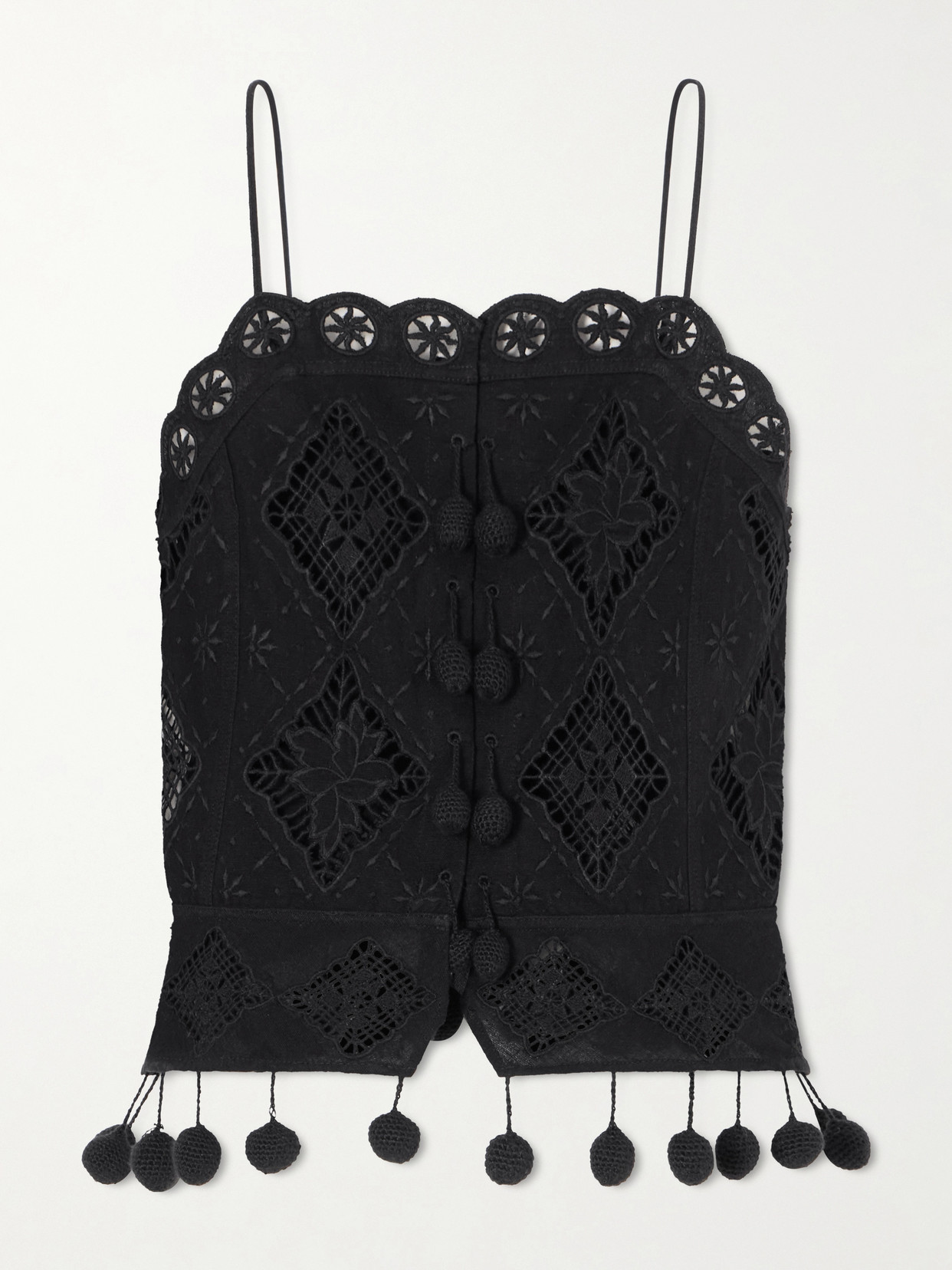 Nelssy Crocheted Cotton-Blend Tank