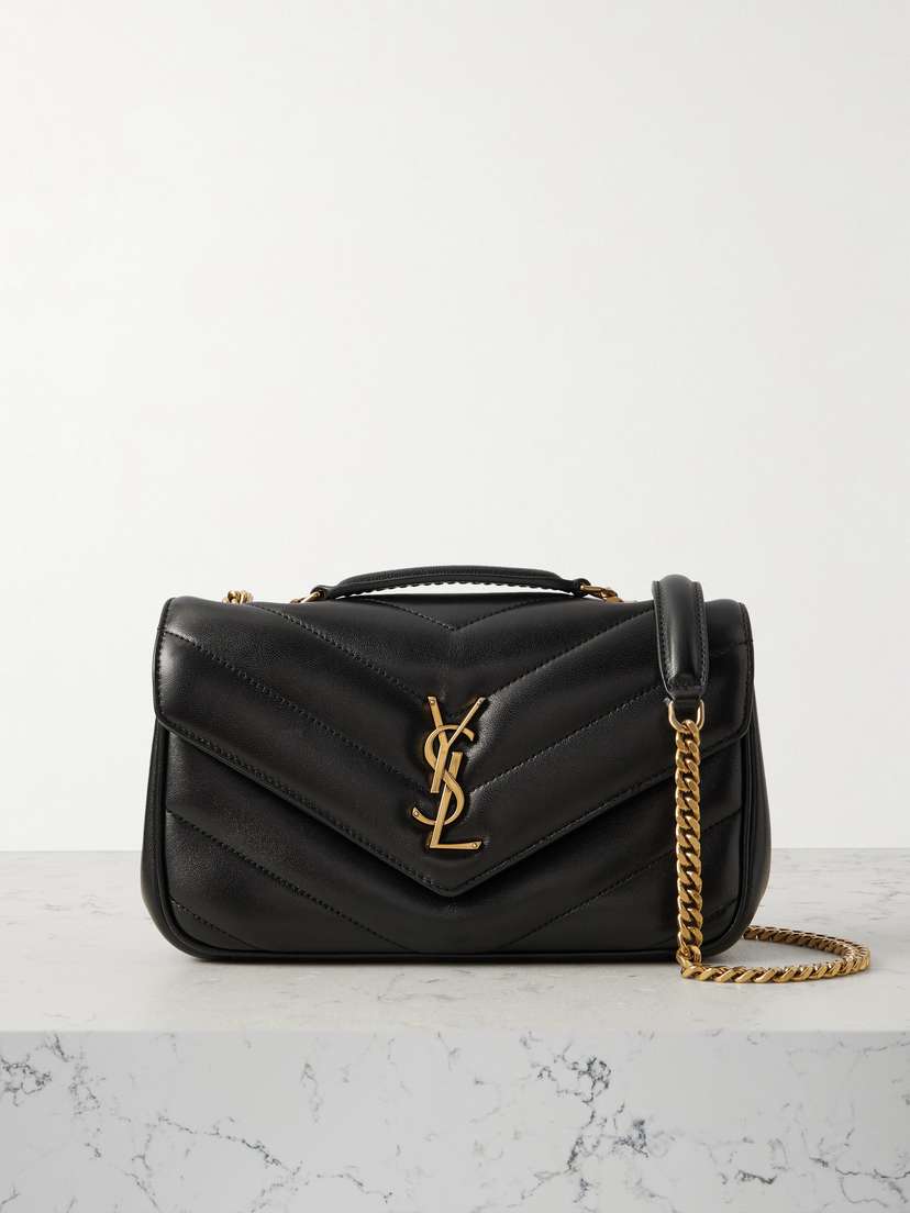 Saint Laurent Loulou Small Matelassé Leather Shoulder Bag