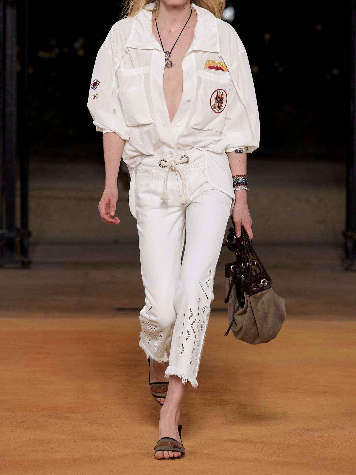 Chely Appliquéd Tencel Lyocell Shirt