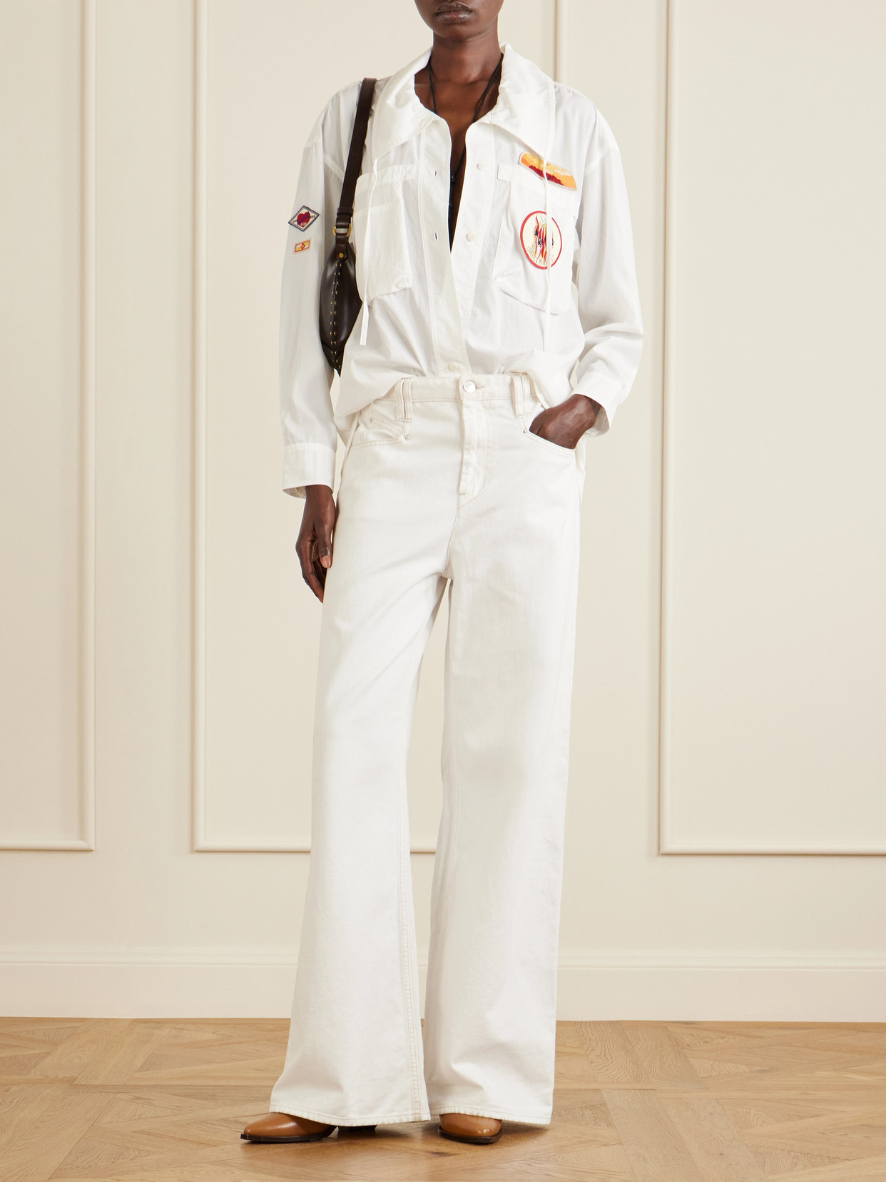 Chely Appliquéd Tencel Lyocell Shirt
