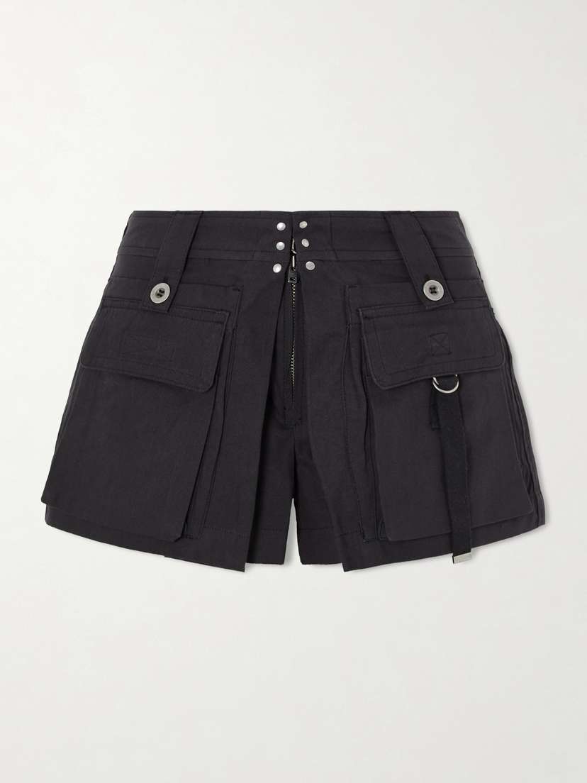 Isabel Marant Barta Cotton Straight-leg Shorts