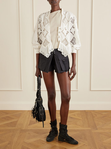 Isabel Marant Barta cotton straight-leg shorts
