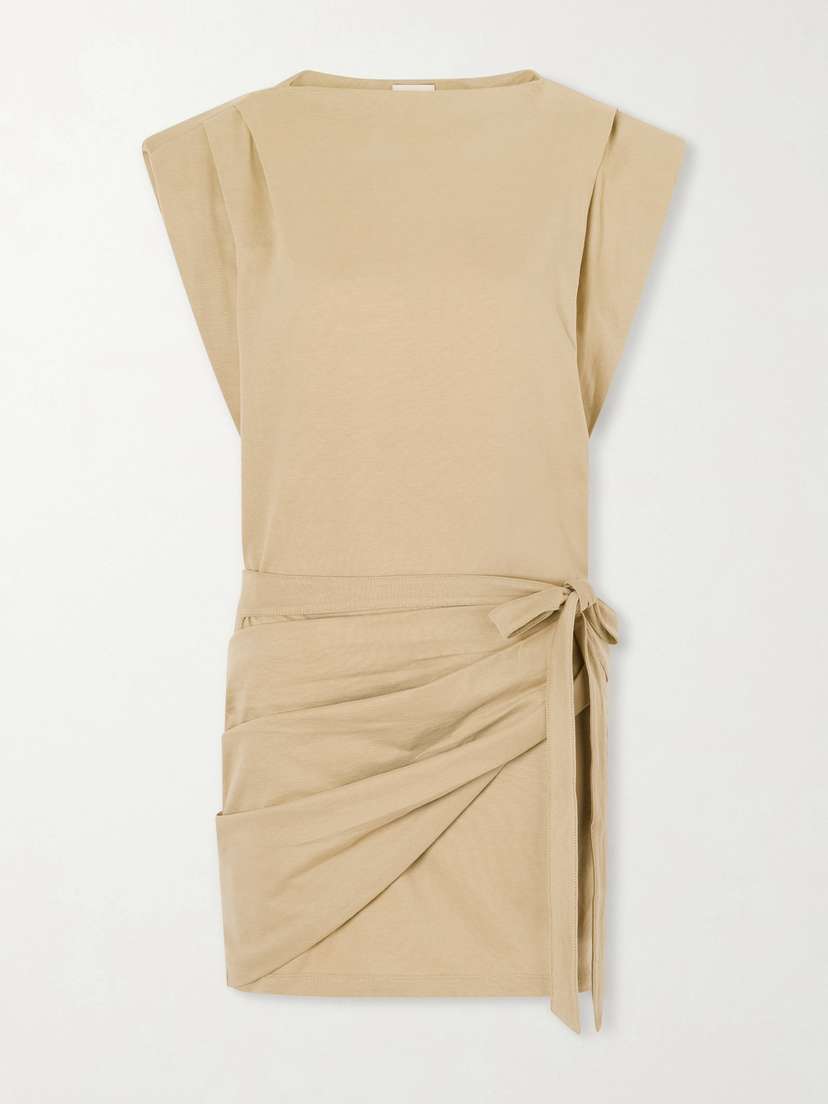 Isabel Marant Marielle Draped Cotton Mini Dress