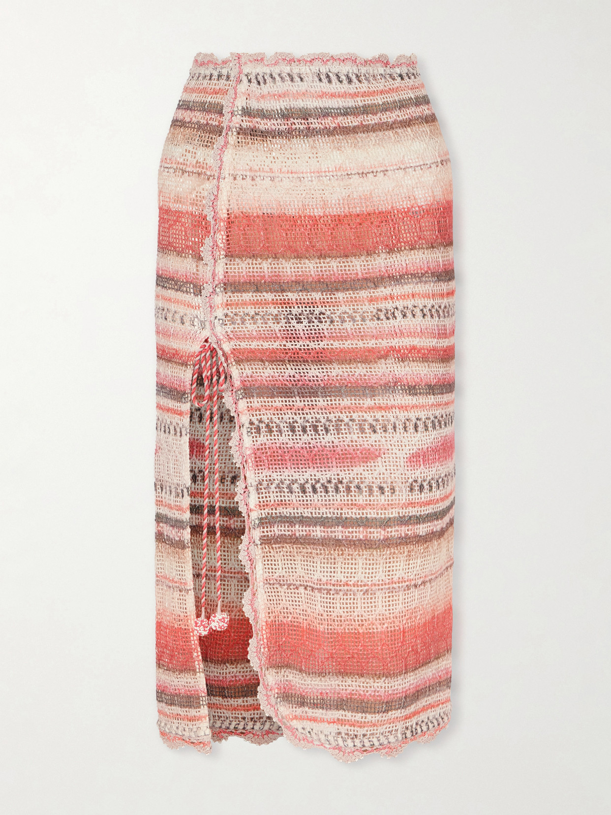 Noryane Crocheted Cotton-Blend Midi