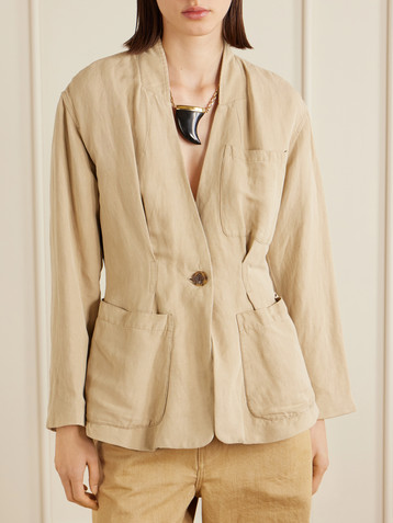 Isabel Marant Soraya linen and silk-blend blazer