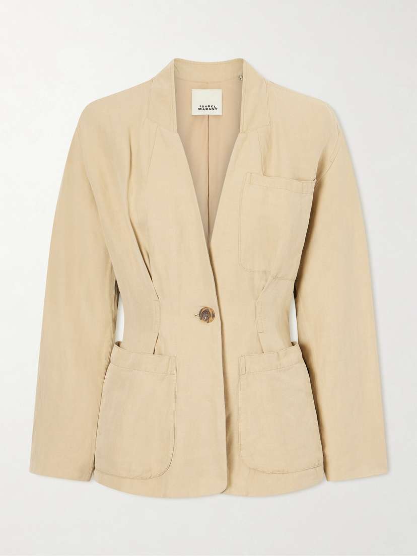 Isabel Marant Soraya Linen And Silk-blend Blazer
