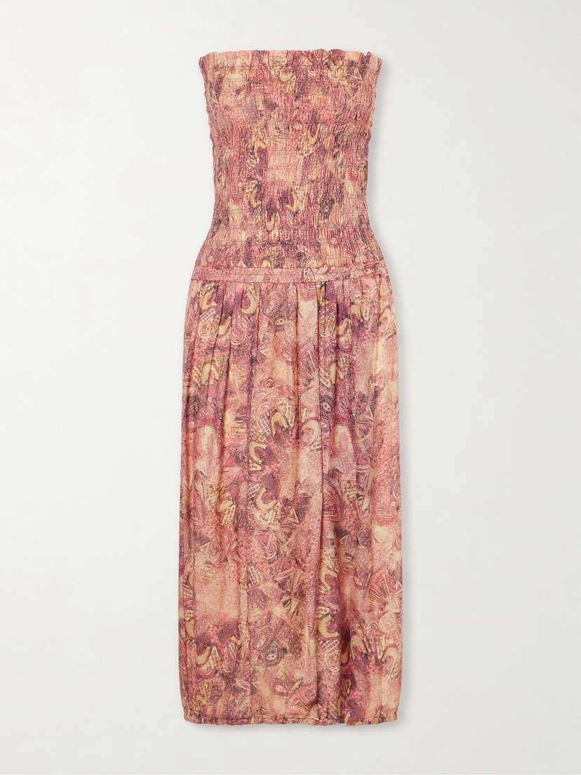 Isabel Marant Cleane Silk-chiffon Midi Dress