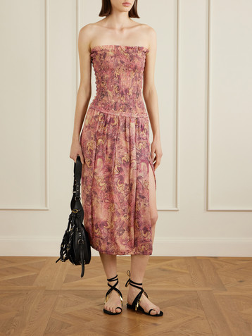 Isabel Marant Cleane silk-chiffon midi dress