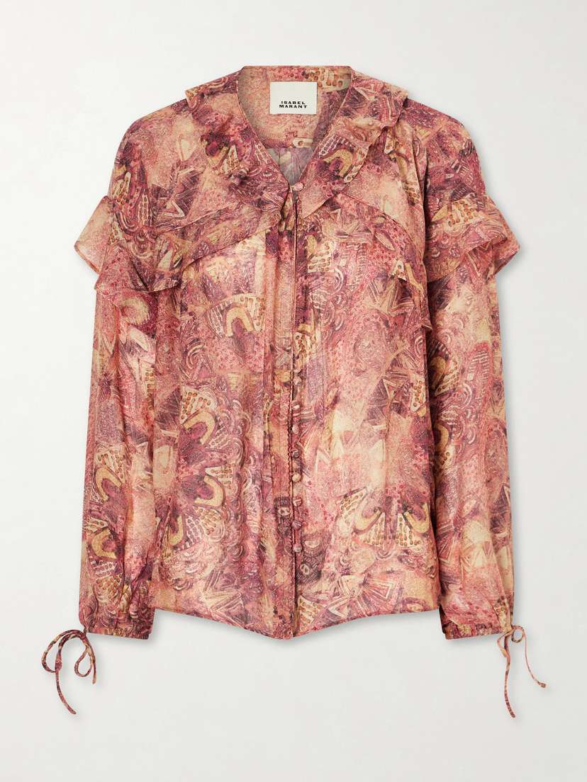 Isabel Marant Charis Silk-chiffon Blouse