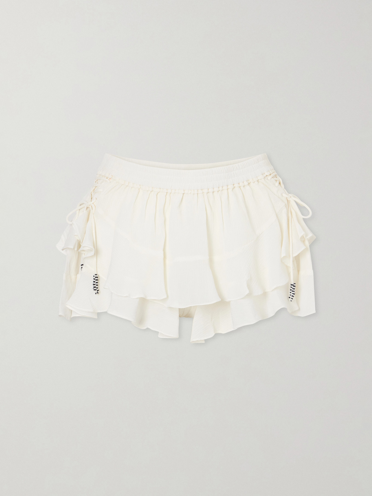 Isabel Marant Geisa Silk-chiffon Mini Skirt In Metallic