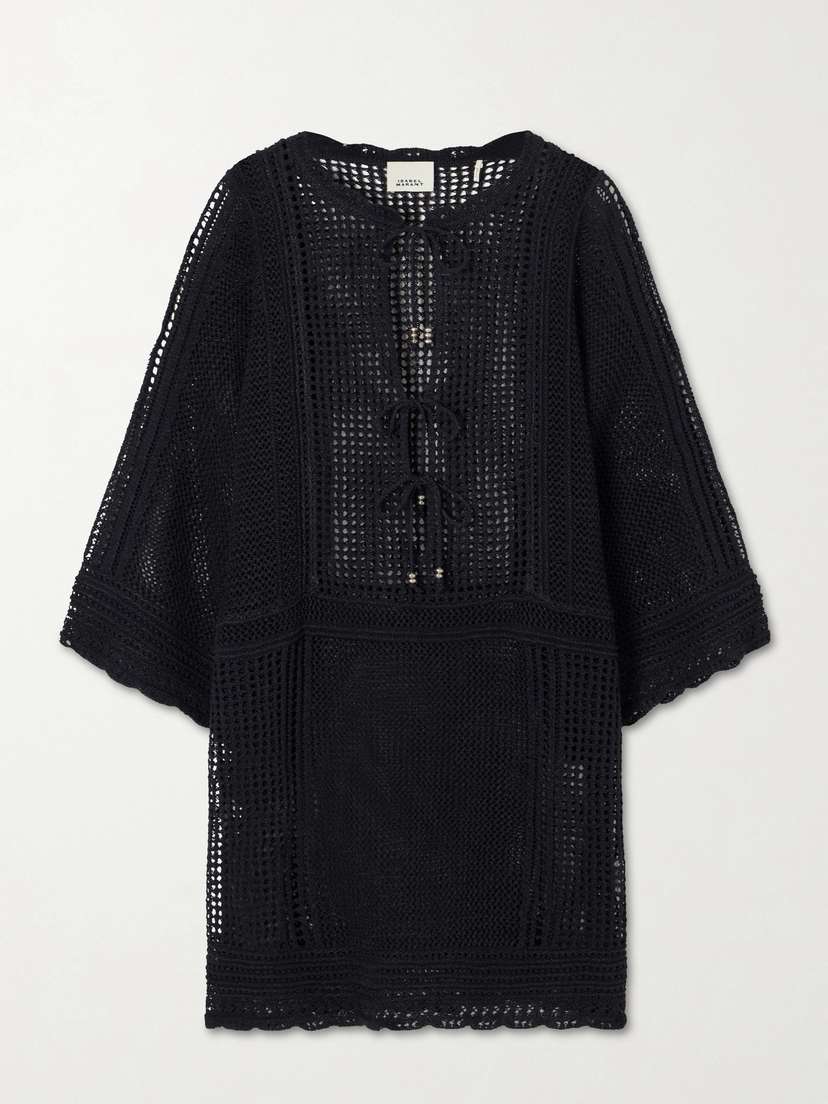 Isabel Marant Metina Crocheted Cotton-blend Mini Dress - Women's Clothing