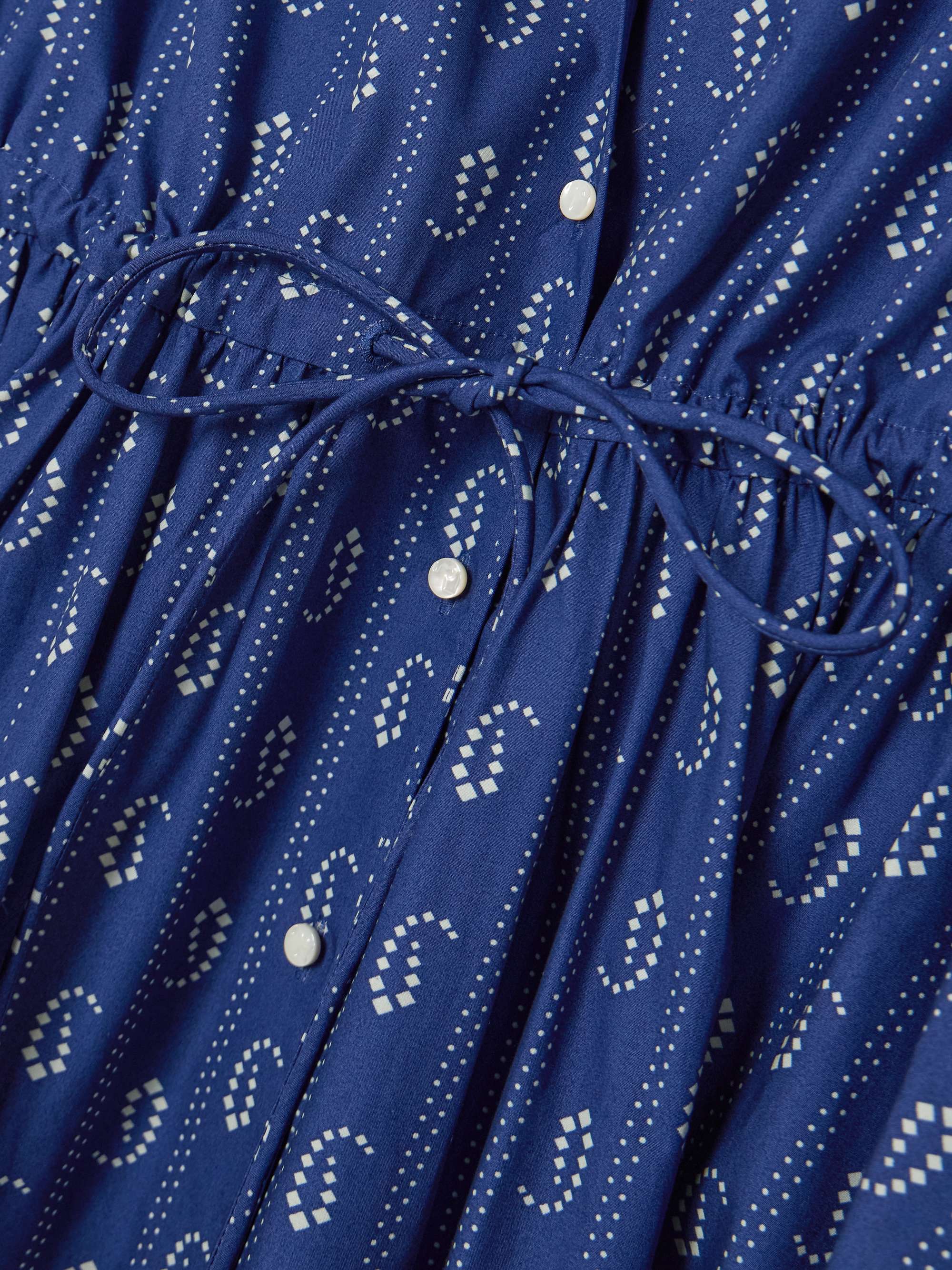 TORY BURCH Printed cotton midi shirt dress
