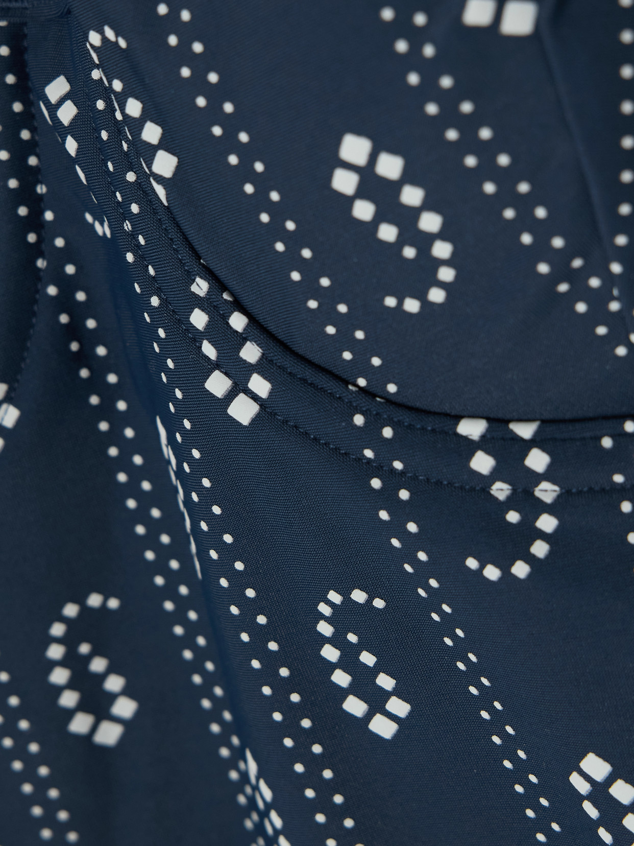 Tory Burch Underwired Swimsuit Adjustable Straps Patterned In Blue