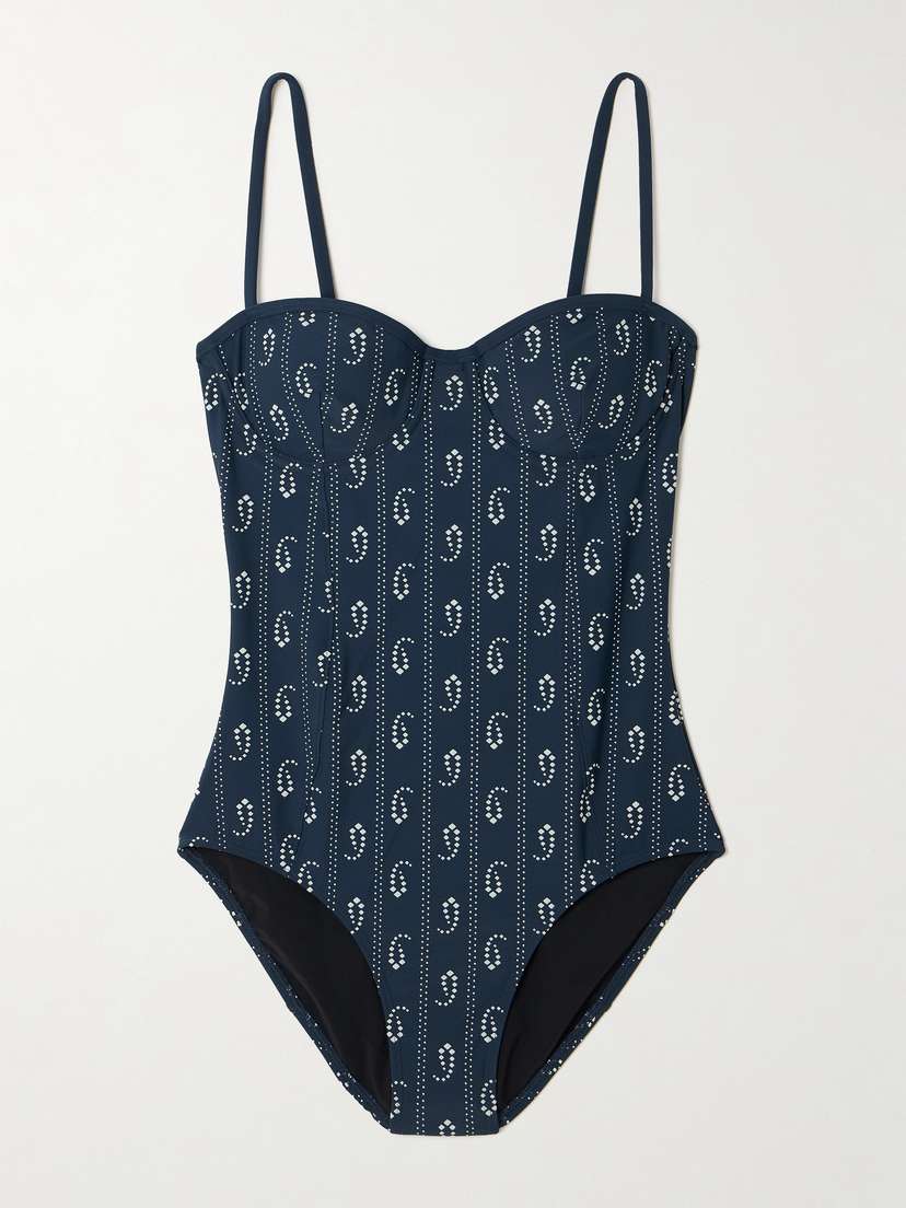 Tory Burch Underwired Printed Swimsuit