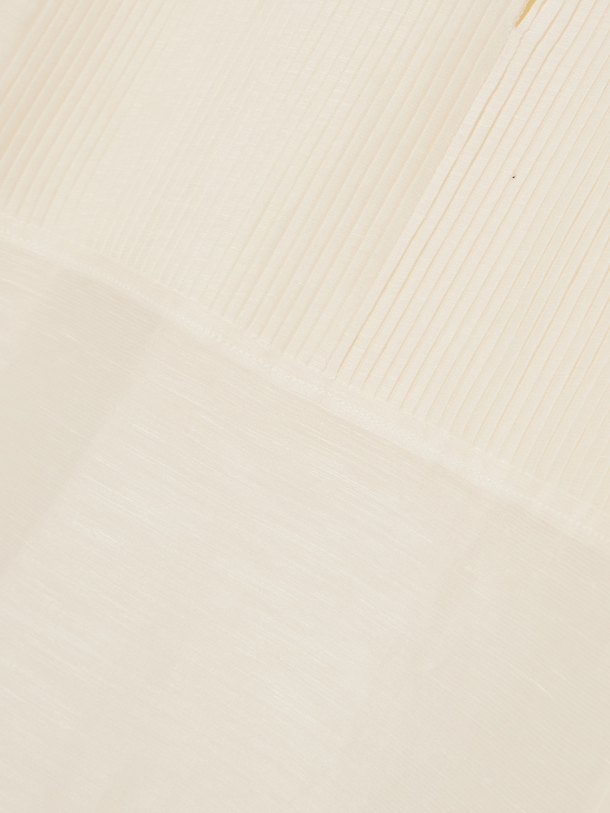 Tory Burch Pleated Linen And Silk-blend Kaftan In White