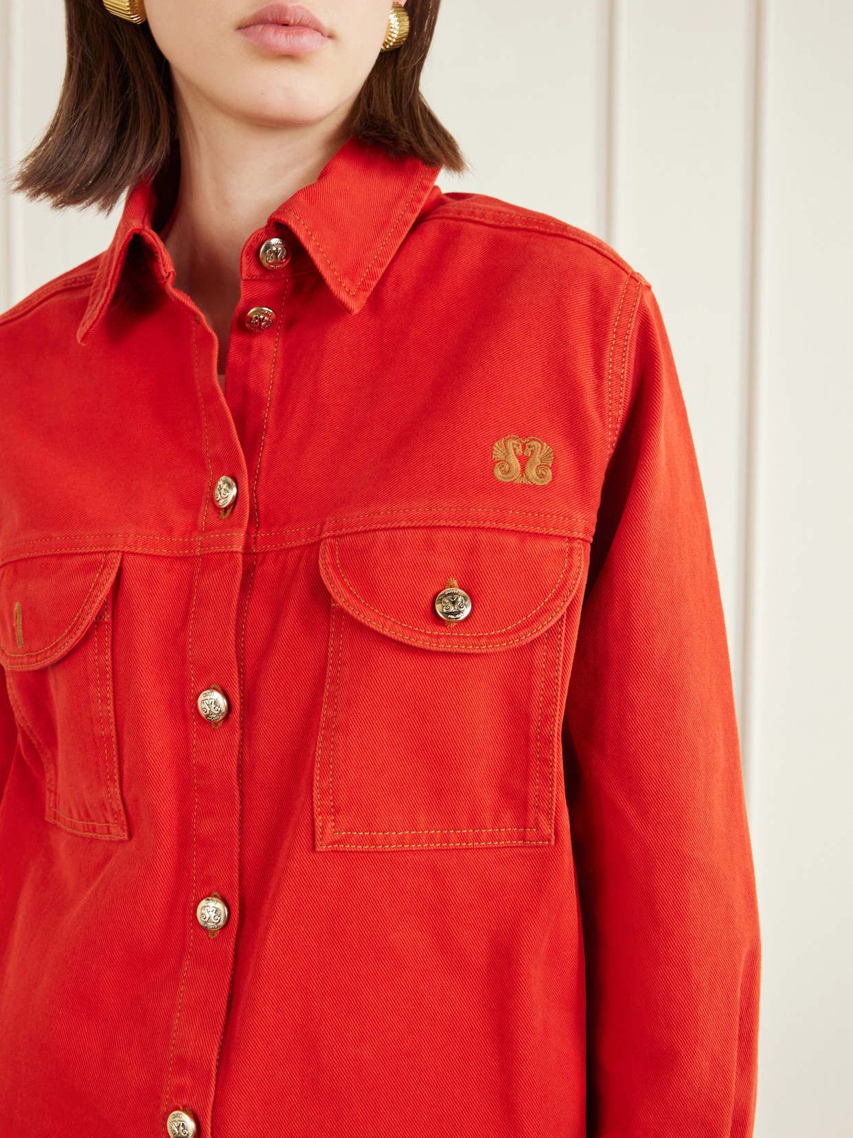 Blazé Milano - Berber Embroidered Denim Shirt