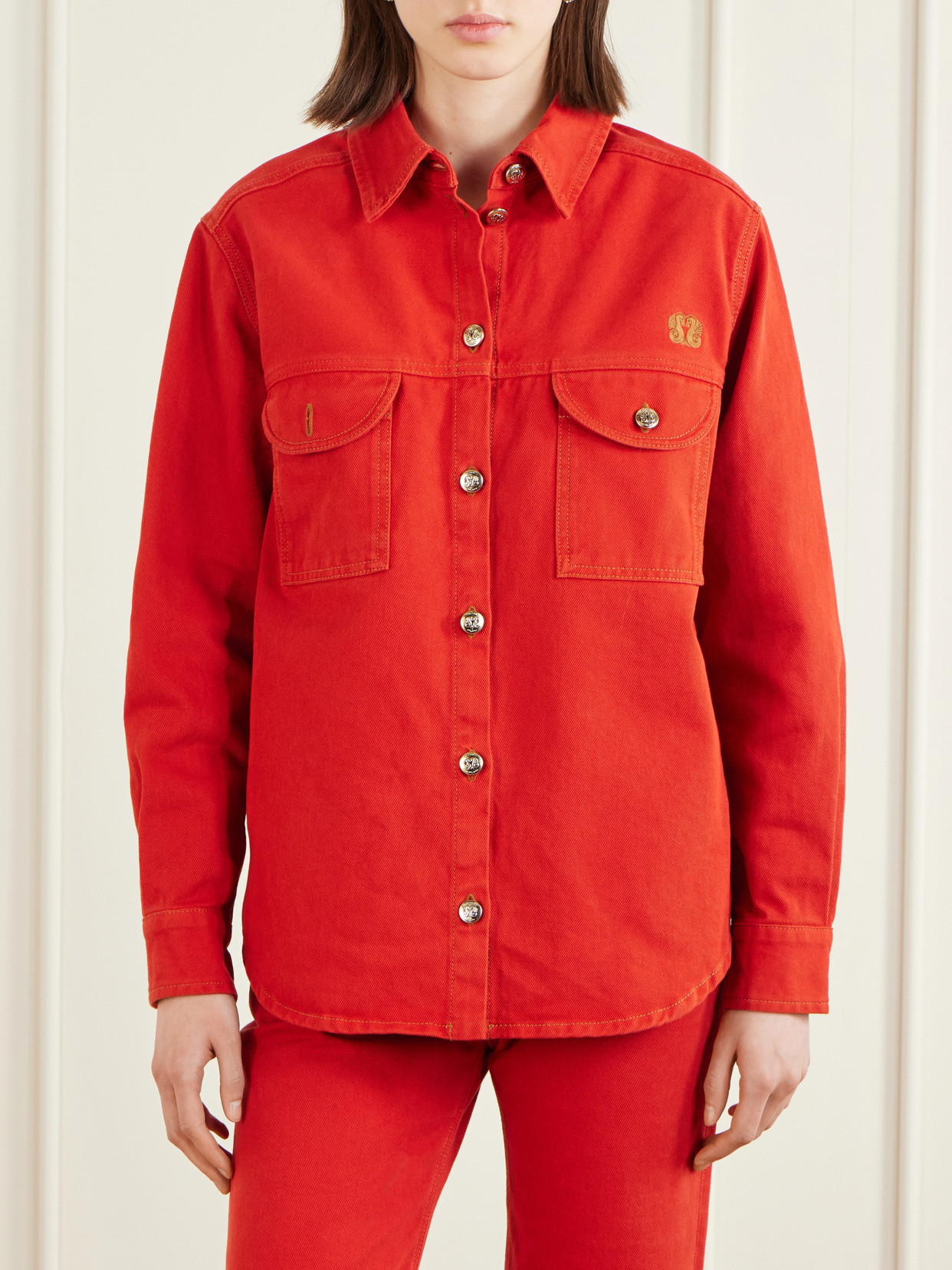 Blazé Milano - Berber Embroidered Denim Shirt