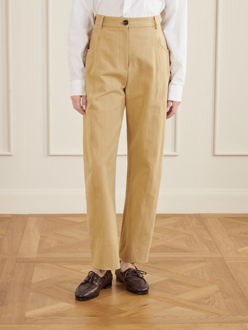 Blazé Milano Embellished paneled twill tapered pants