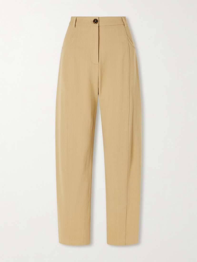Blazé Milano Embellished Paneled Twill Tapered Pants - Women's Clothing