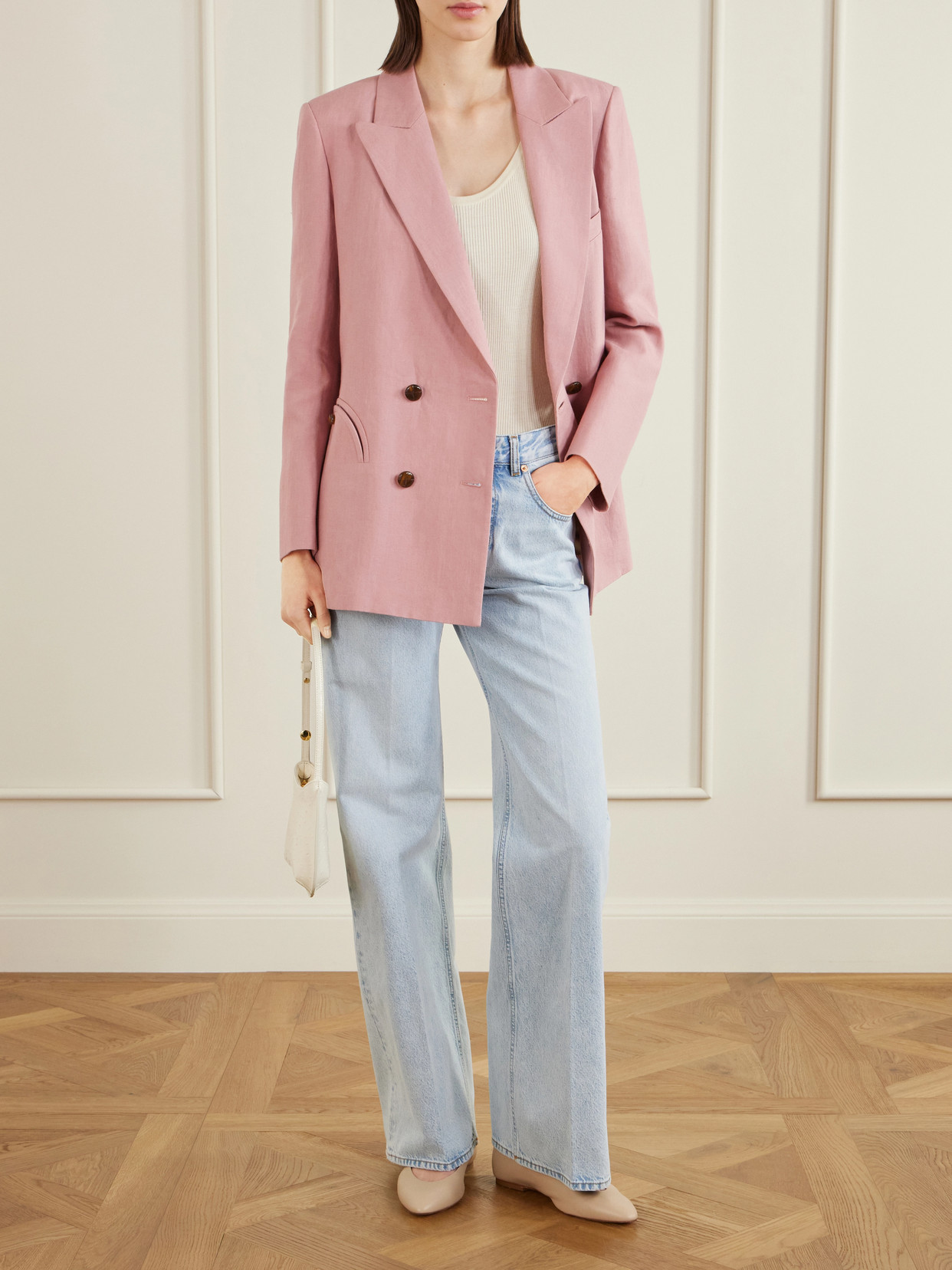 Blazé Milano - Nariida Maline Mid-Rise Wide-Leg Jeans