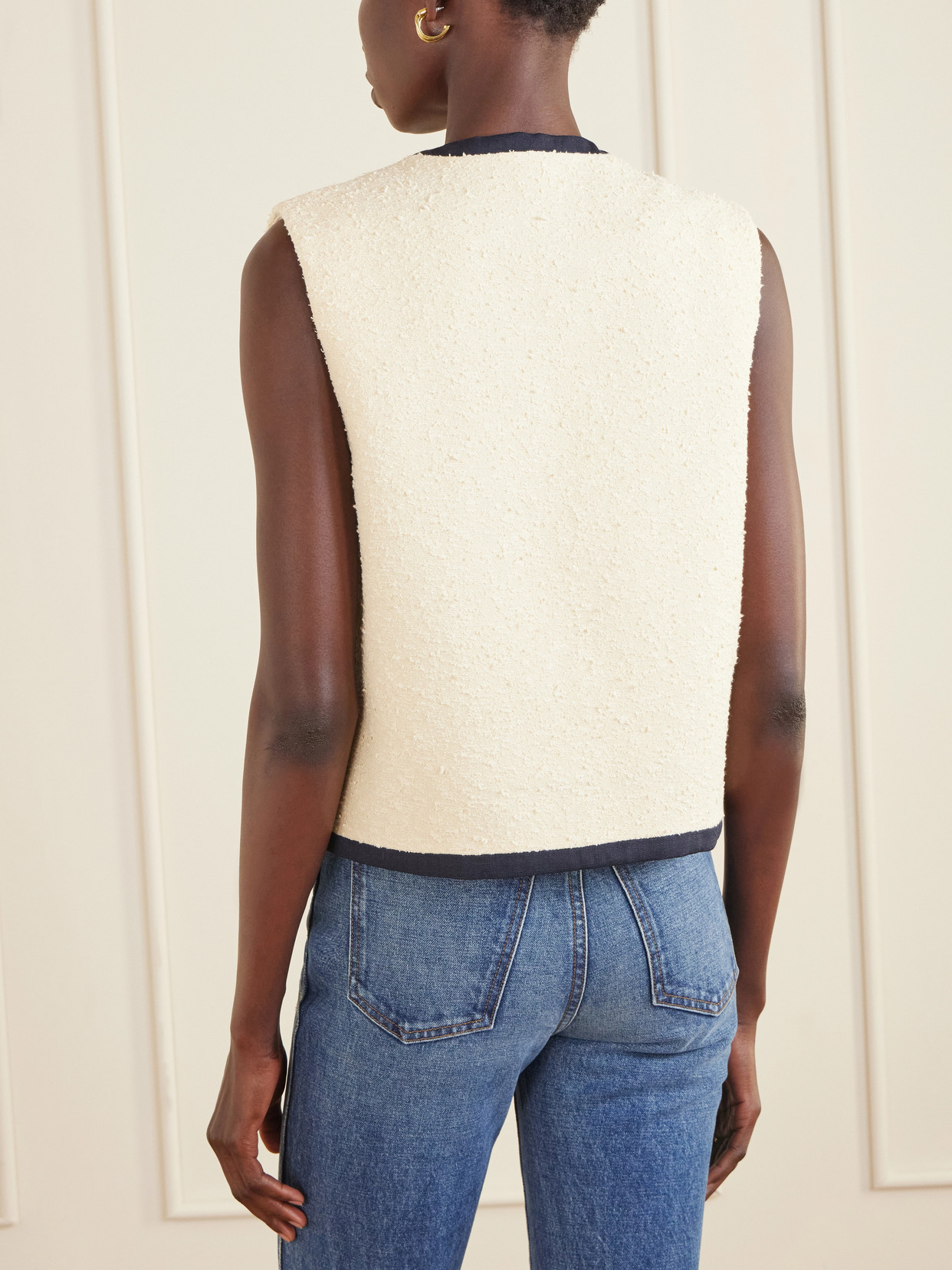 Blazé Milano - Orinda Gliss Cotton-Blend Bouclé Vest