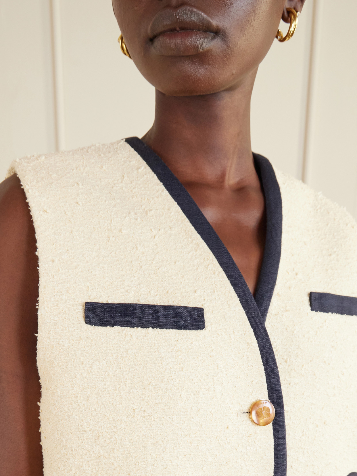 Blazé Milano - Orinda Gliss Cotton-Blend Bouclé Vest