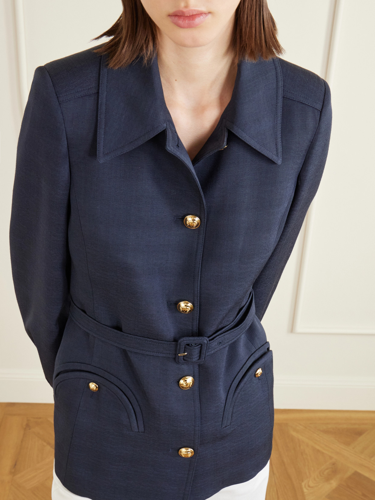 Blazé Milano - Genesis Paint Belted Woven Jacket