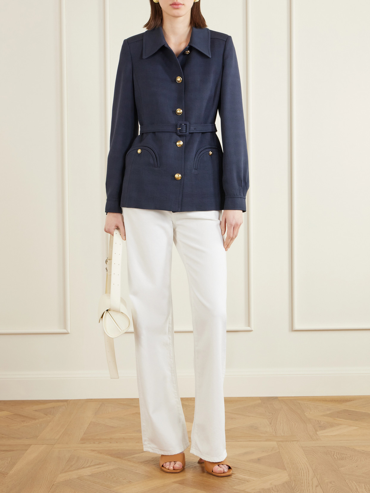 Blazé Milano - Genesis Paint Belted Woven Jacket