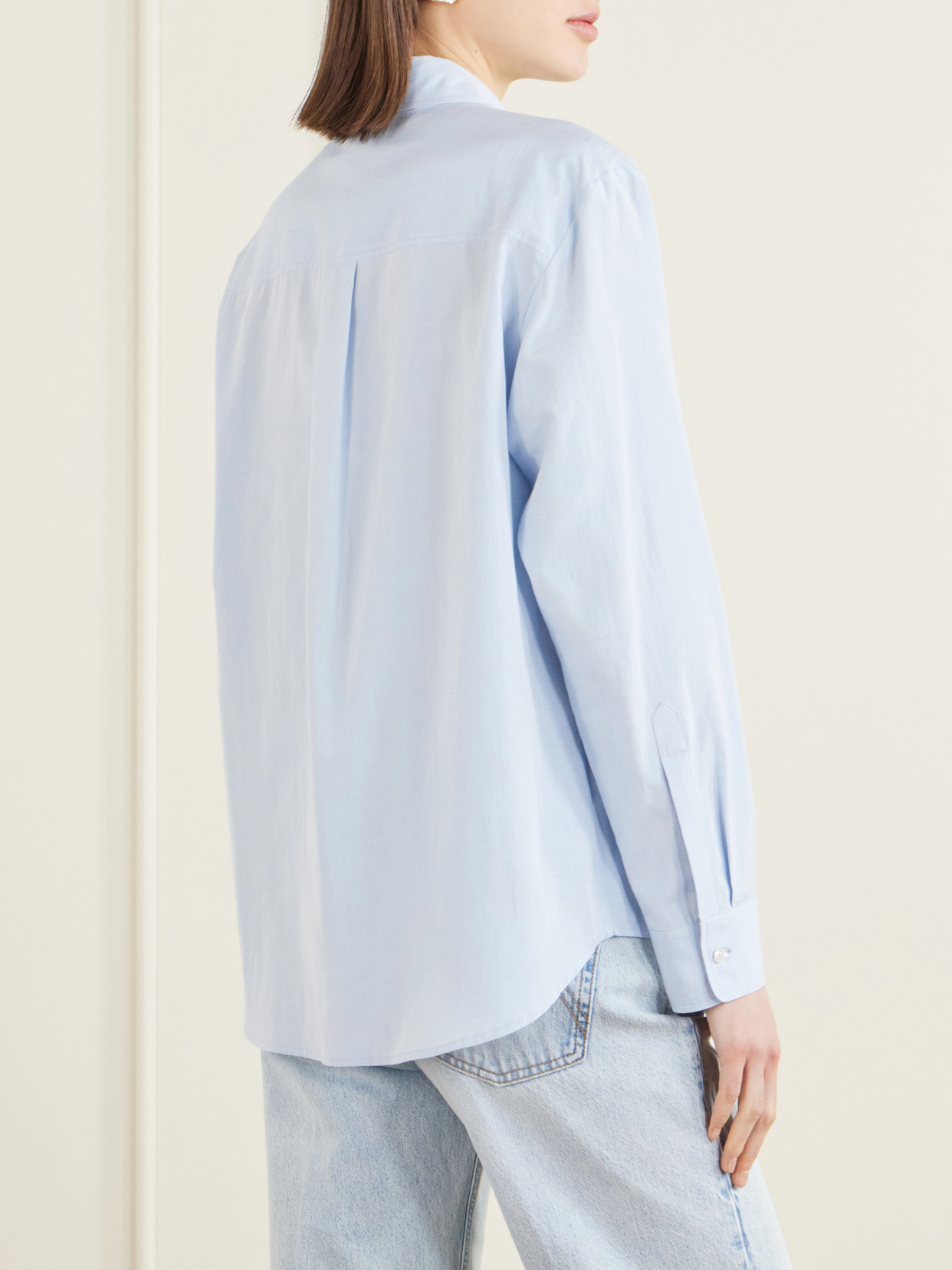 Blazé Milano - Pajot Anabas Embroidered Silk And Cotton-Blend Poplin Shirt