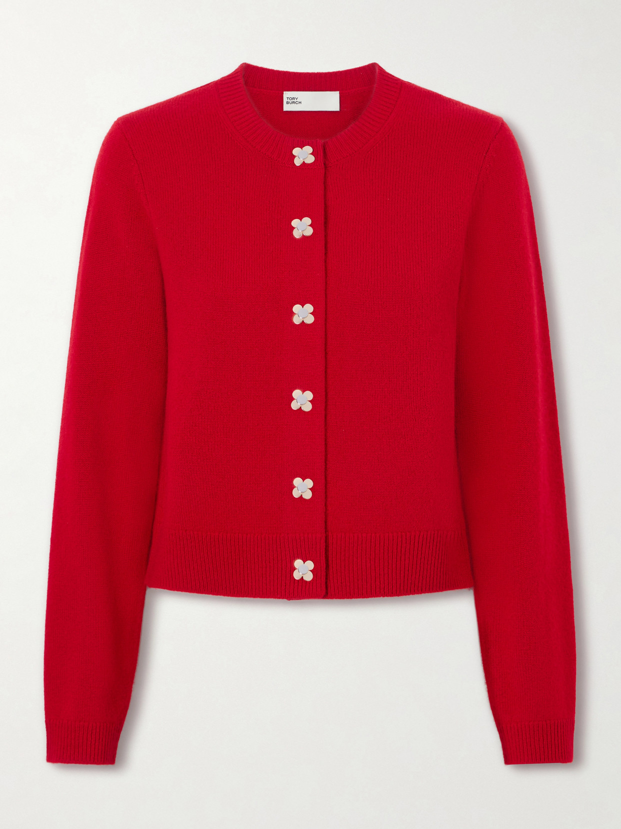 Tory Burch Cashmere Cardigan In Red