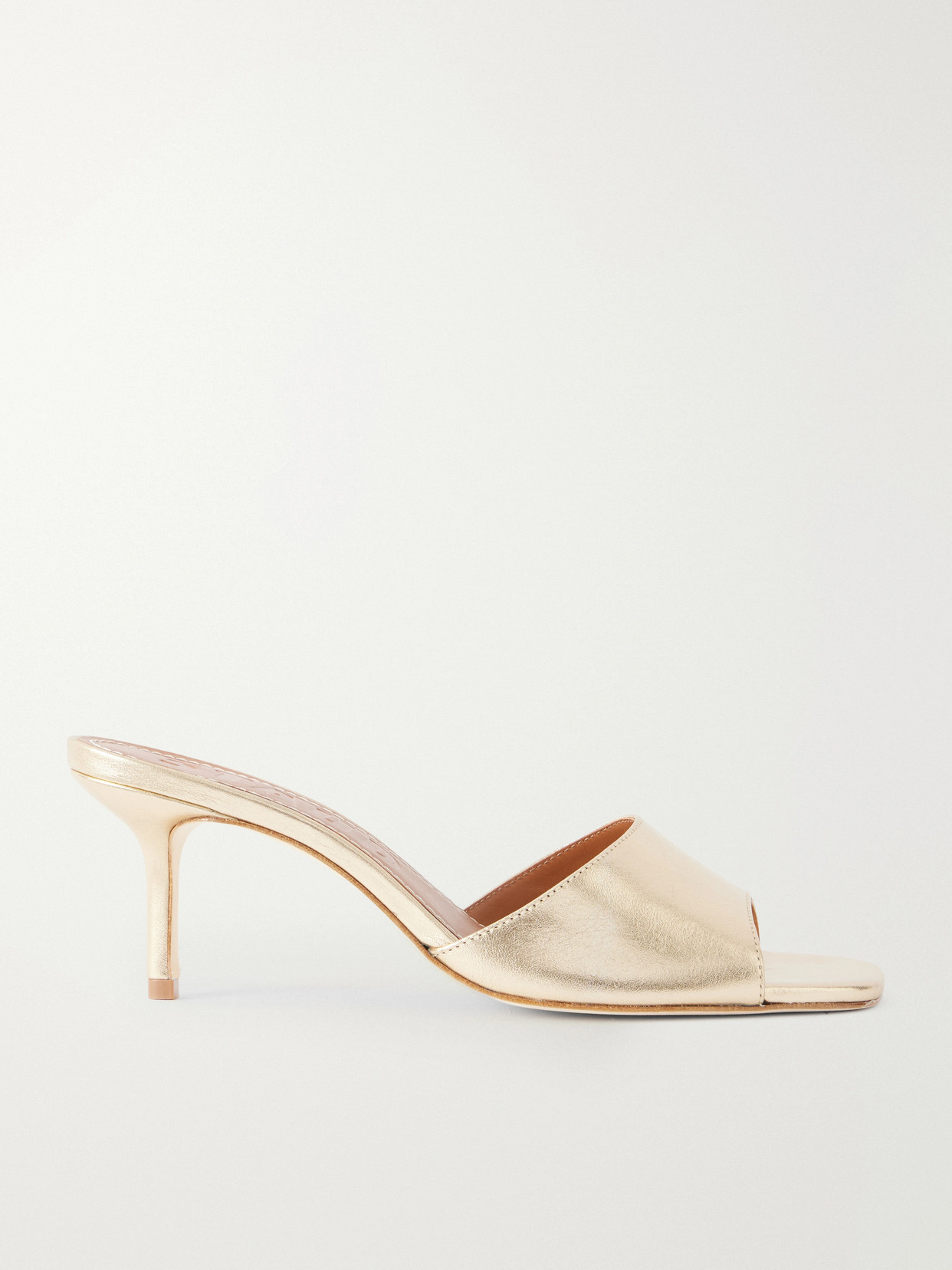 Bea Metallic-Leather Mules