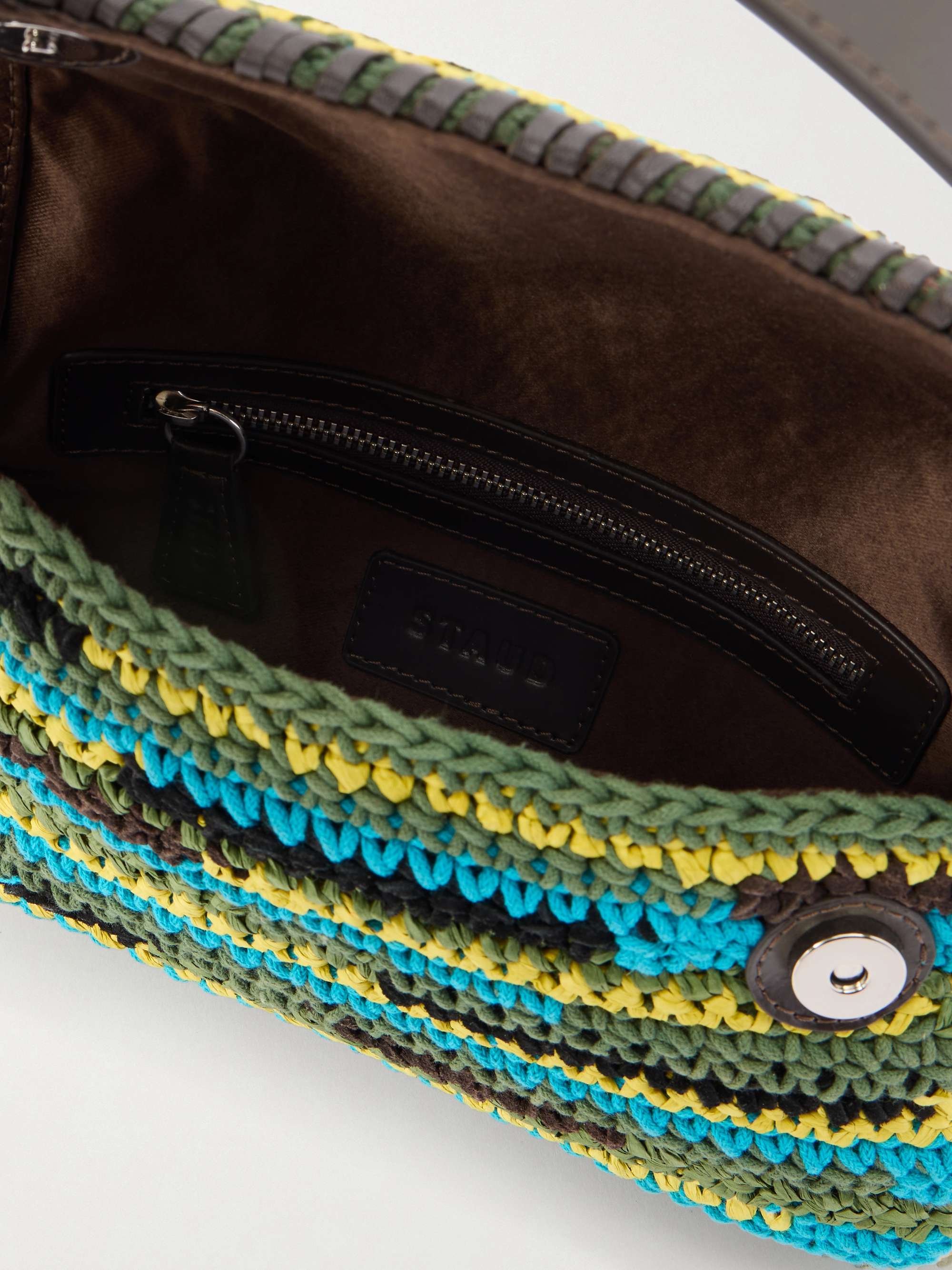 美品★L'Appartement ★STAUD mesh leather bag STAUD Getaway knotted leather tote | NET-A-PORTER