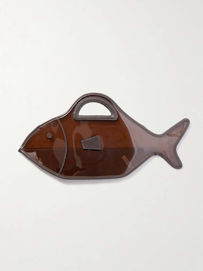 Staud Cleo Leather-trimmed Pvc Tote