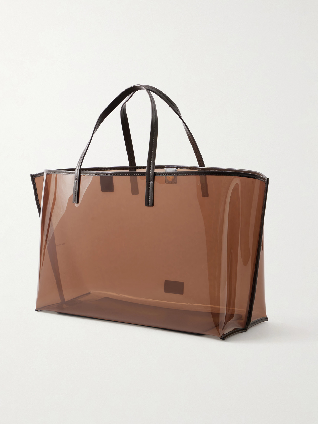 Christos Large Leather-Trimmed Pvc Tote
