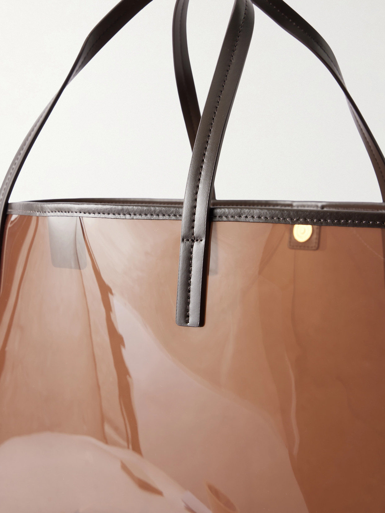 Christos Large Leather-Trimmed Pvc Tote