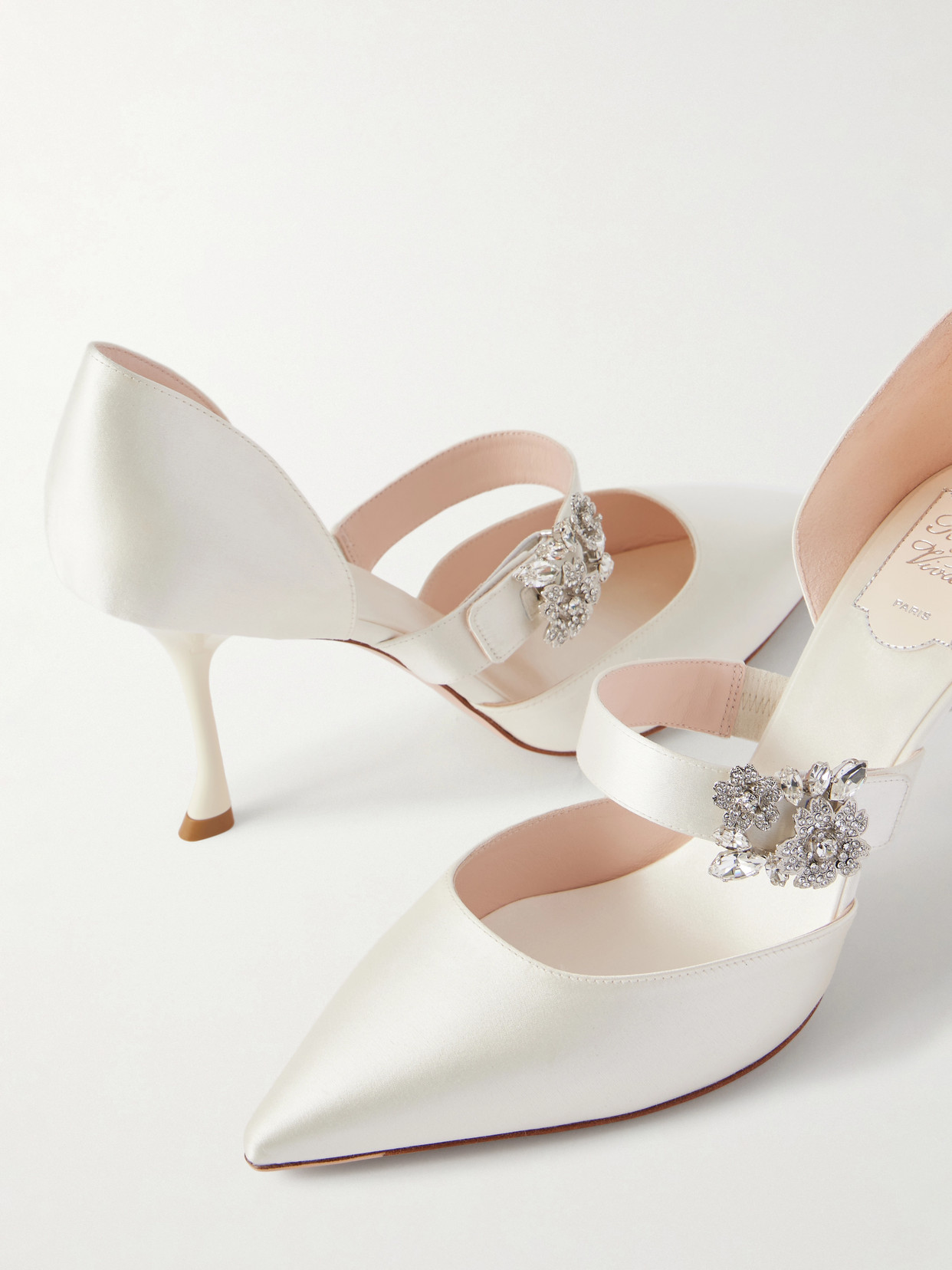 Mini Bouquet 85 Crystal-Embellished Pumps