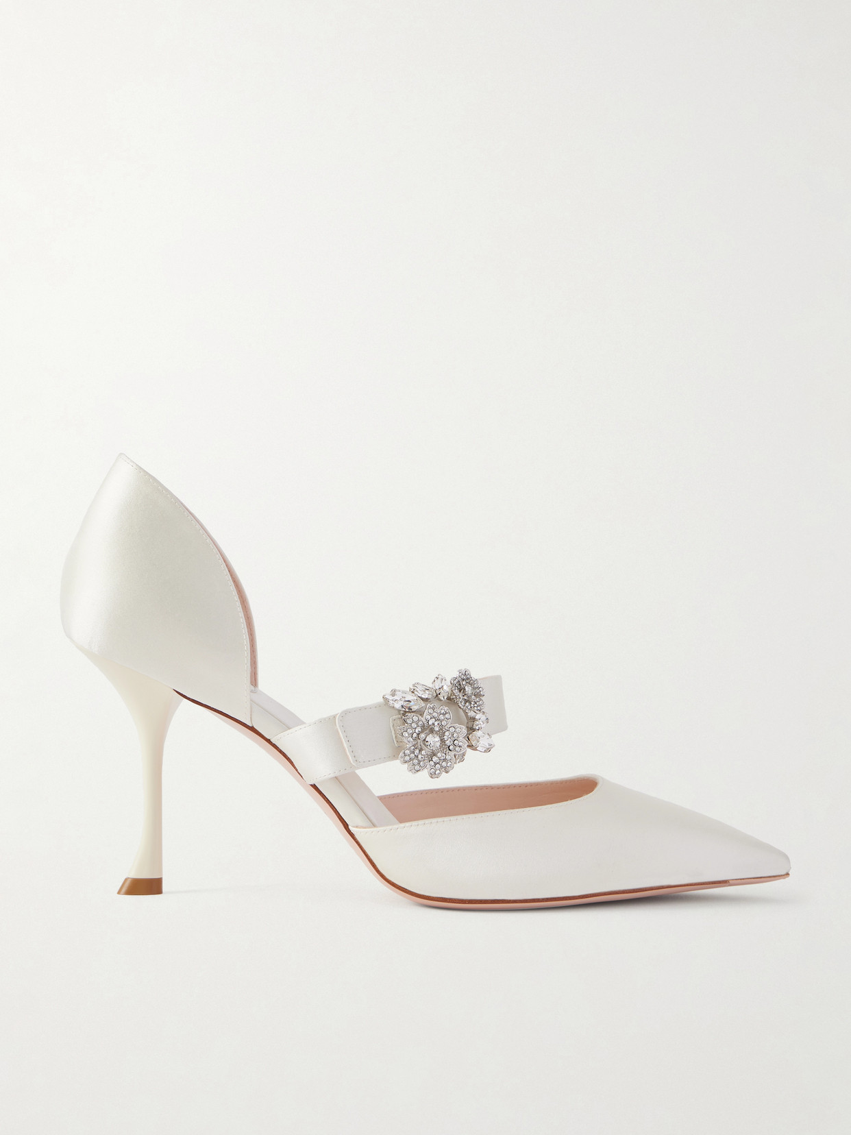 Mini Bouquet 85 Crystal-Embellished Pumps