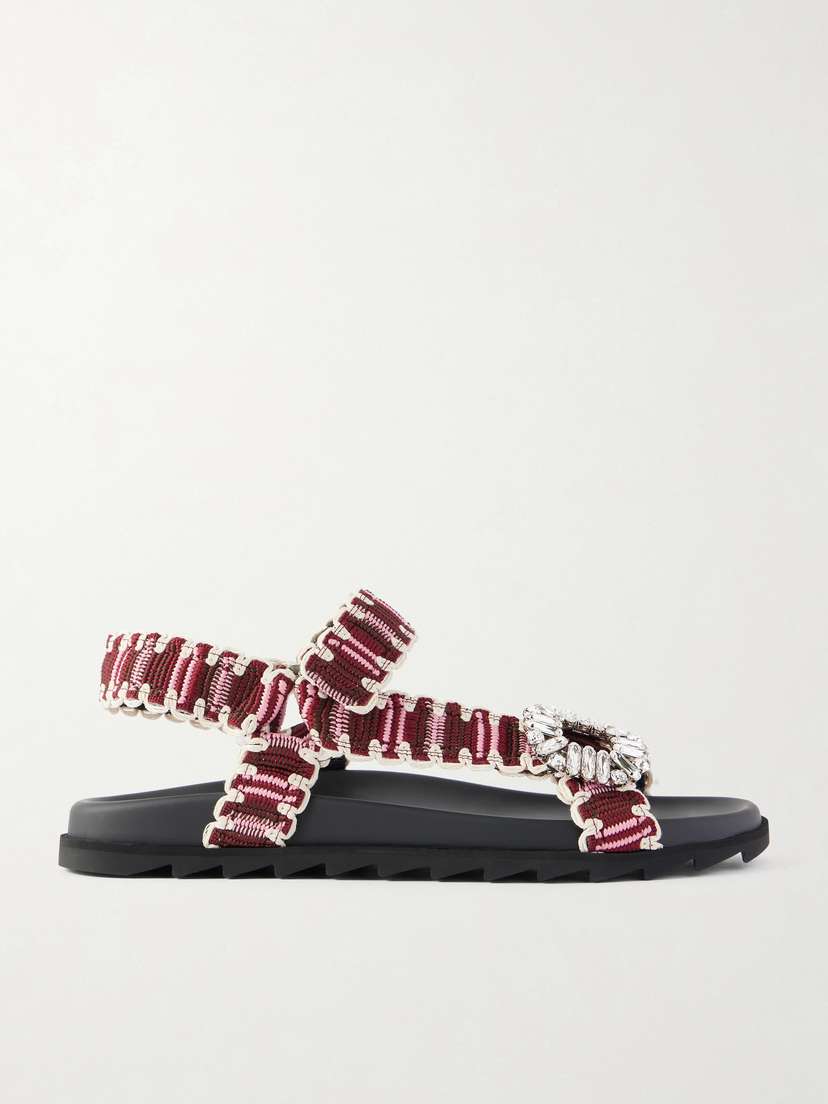 Roger Vivier Embellished Flat Sandals