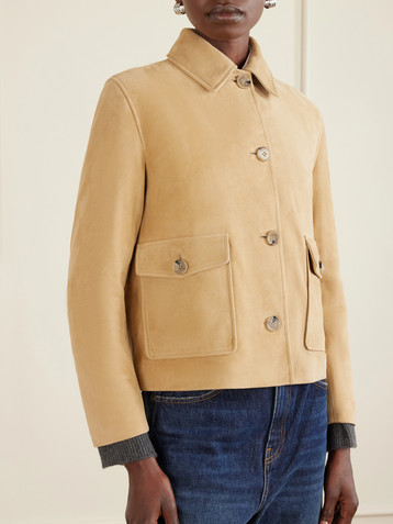 NOUR HAMMOUR Louise suede jacket