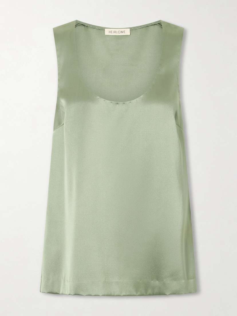 Heirlome Elaine Silk-satin Tank Top