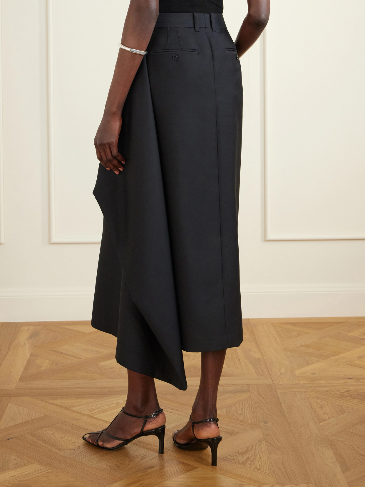 Augusta Wool And Silk-Blend Faille Midi