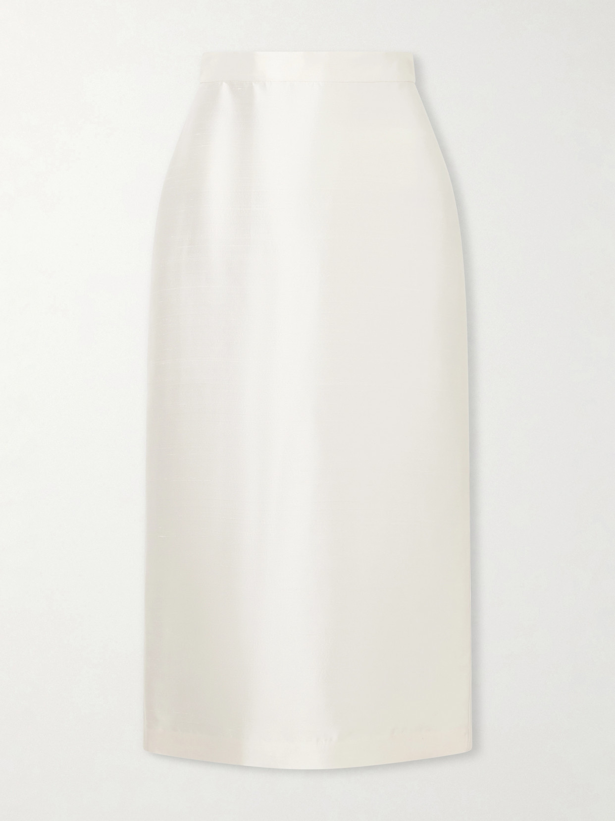 Heirlome Irene Silk Midi Skirt In White