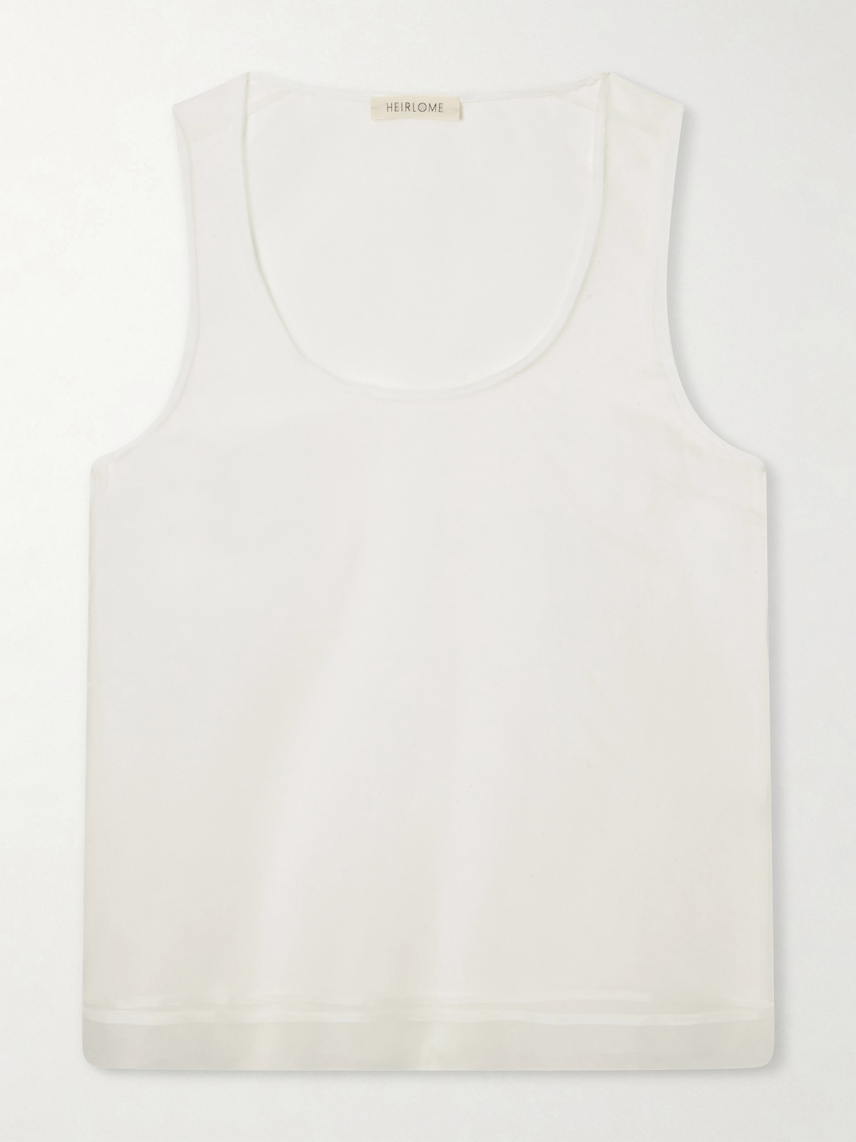 Heirlome Elaine Silk-organza Tank Top In White