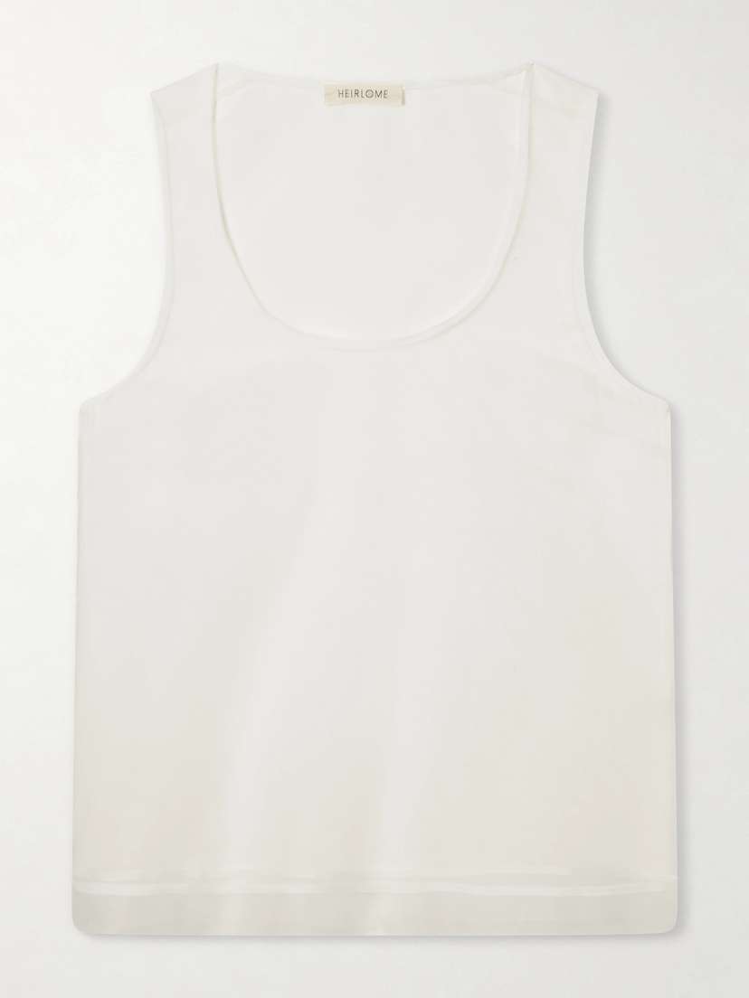 Heirlome Elaine Silk-organza Tank Top