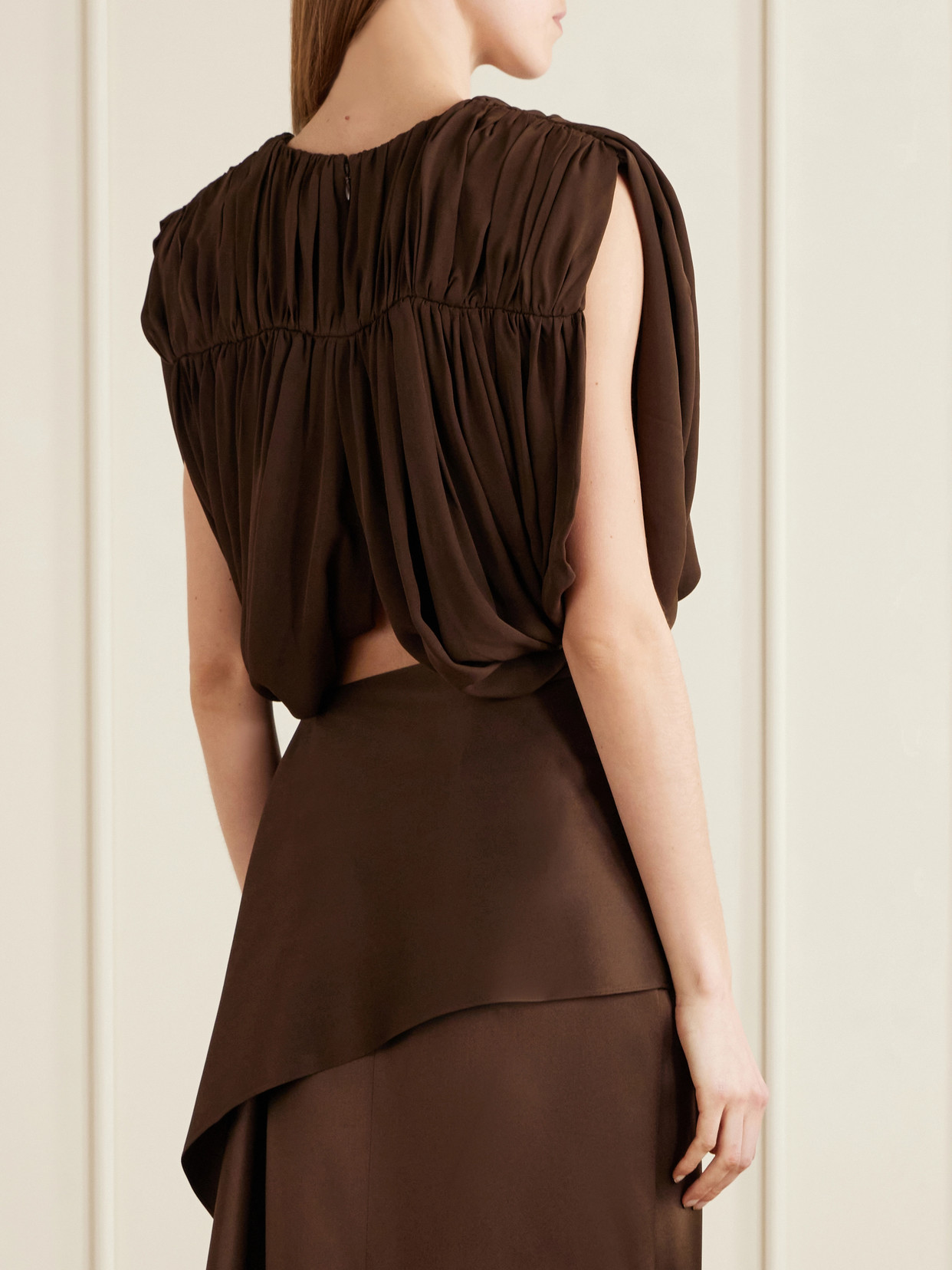 Renata Silk Cropped Top