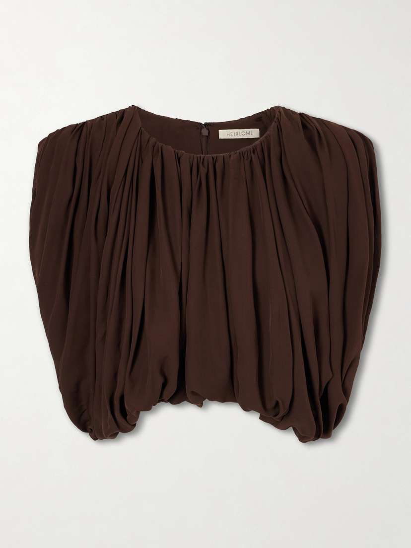 Heirlome Renata Silk Cropped Top