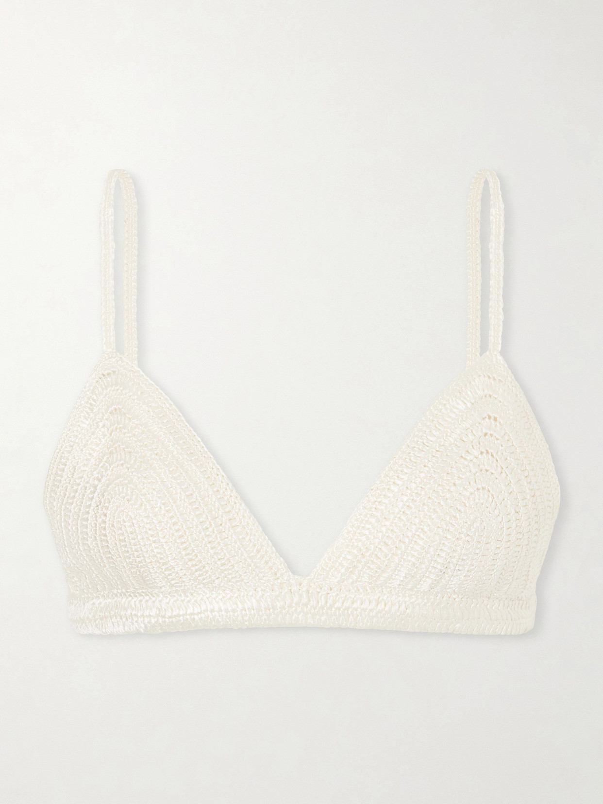 Heirlome Agnes Silk Bra In White