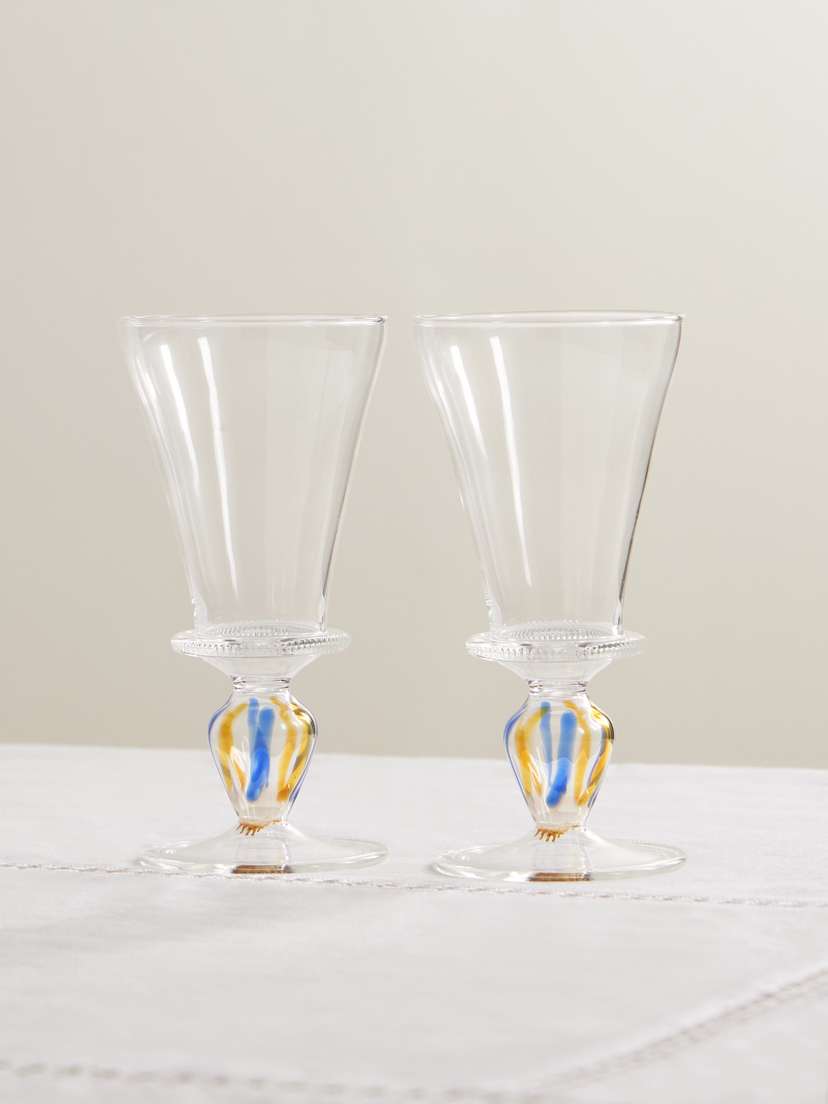 Gohar World Alexandria Set Of Two Wine Glasses