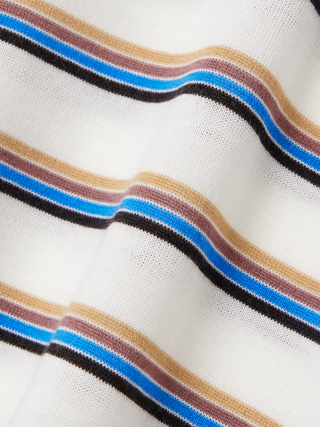 Leset James Stripe Merino Wool Crewneck Sweater In Multi